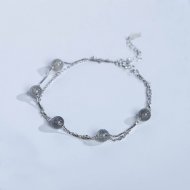 Holy Double Natural Moonstone 925 Sterling Silver Adjustable Bracelet Holy Double Natural Moonstone 925 Sterling Silver Adjustable Bracelet