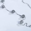 Holy Double Natural Moonstone 925 Sterling Silver Adjustable Bracelet